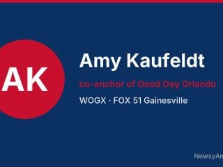 Amy Kaufeldt, co-anchor of Good Day Orlando, WOGX