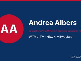 Andrea Albers, co-anchor of TMJ4 News Today and consumer reporter, WTMJ-TV