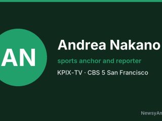 Andrea Nakano, sports anchor and reporter, KPIX-TV