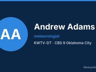 Andrew Adams, meteorologist, KWTV-DT