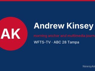Andrew Kinsey, morning anchor and multimedia journalist, WFTS-TV