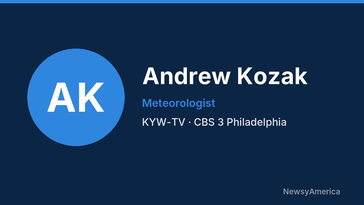 Andrew Kozak – KYW-TV, Philadelphia