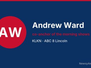 Andrew Ward, co-anchor of the morning shows, KLKN