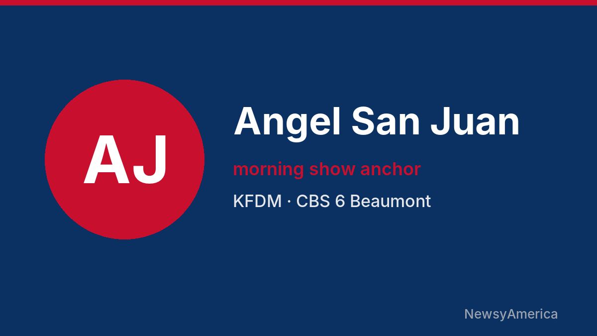 Angel San Juan – KFDM, Beaumont