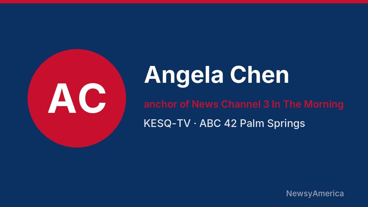 Angela Chen – KESQ-TV, Palm Springs