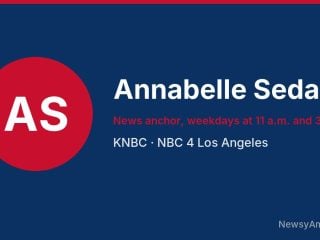 Annabelle Sedano, News anchor, weekdays at 11 a.m. and 3 p.m., KNBC