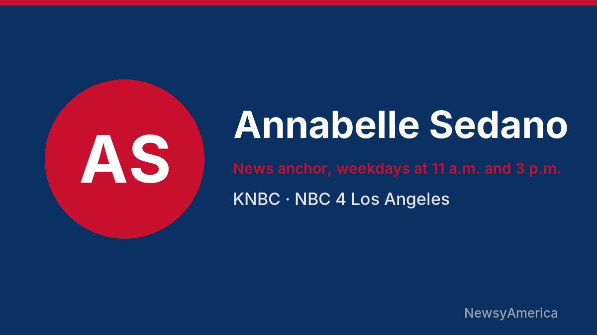 Annabelle Sedano – KNBC, Los Angeles