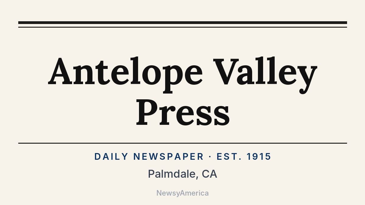 Antelope Valley Press – Palmdale, CA