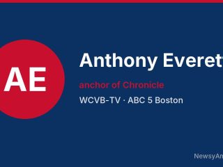 Anthony Everett, anchor of Chronicle, WCVB-TV