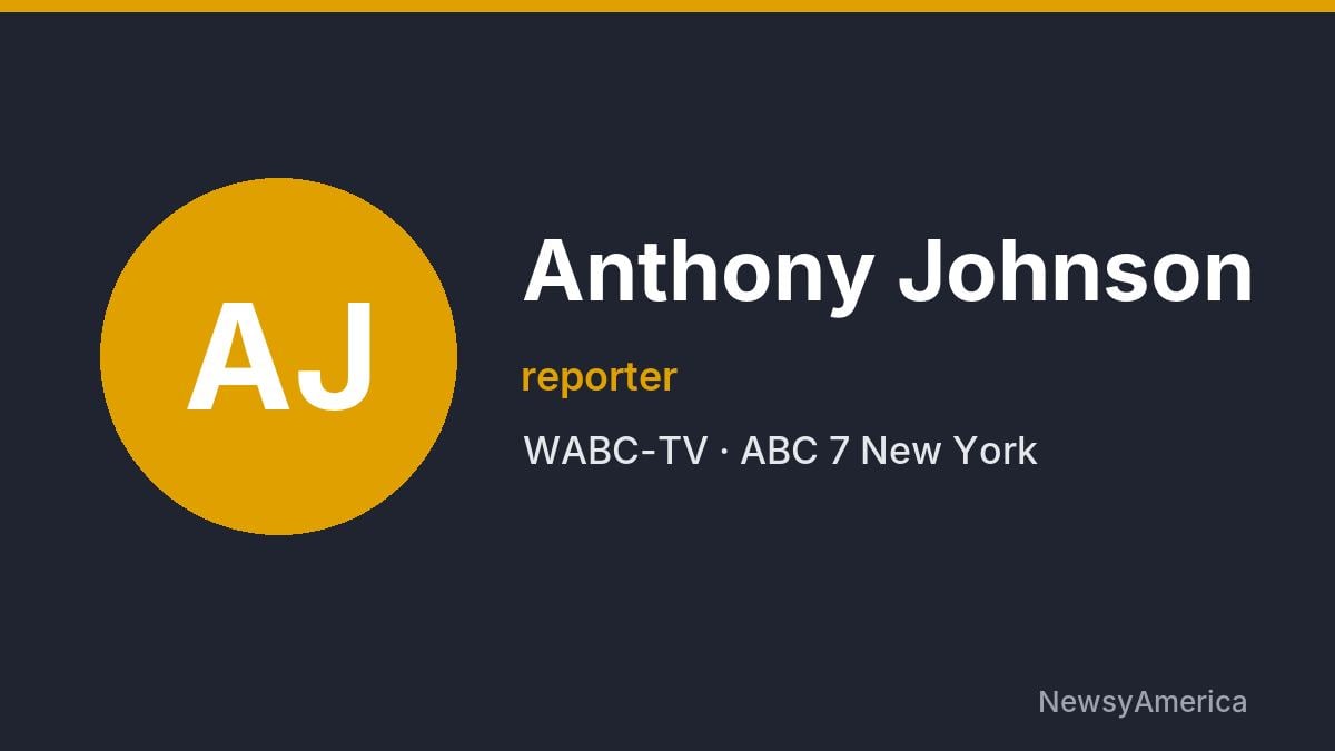 Anthony Johnson – WABC-TV, New York