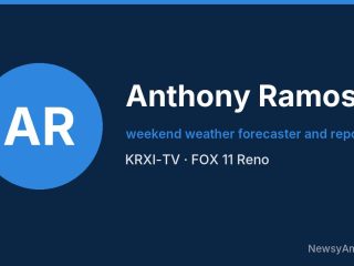 Anthony Ramos, weekend weather forecaster and reporter, KRXI-TV