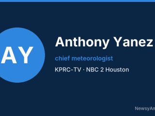 Anthony Yanez, chief meteorologist, KPRC-TV