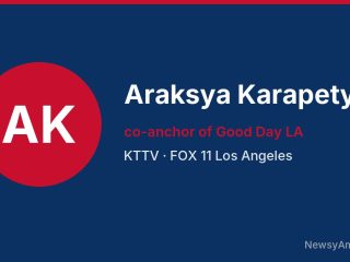 Araksya Karapetyan, co-anchor of Good Day LA, KTTV