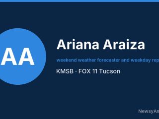 Ariana Araiza, weekend weather forecaster and weekday reporter, KMSB