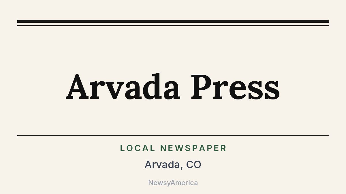 Arvada Press – Colorado