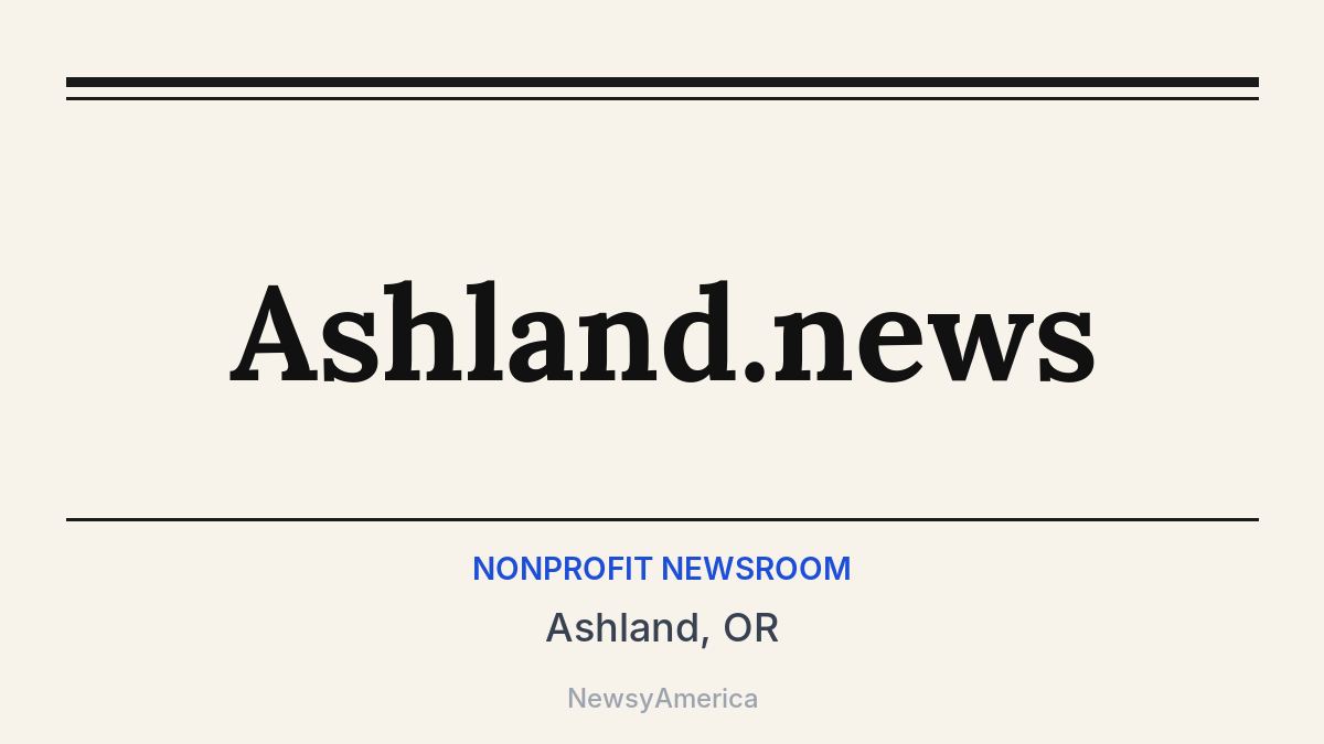 Ashland.news – Ashland, OR