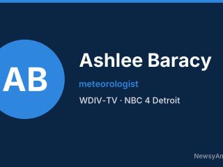Ashlee Baracy, meteorologist, WDIV-TV