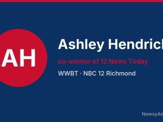 Ashley Hendricks, co-anchor of 12 News Today, WWBT