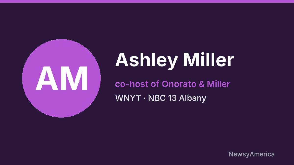 Ashley Miller – WNYT, Albany