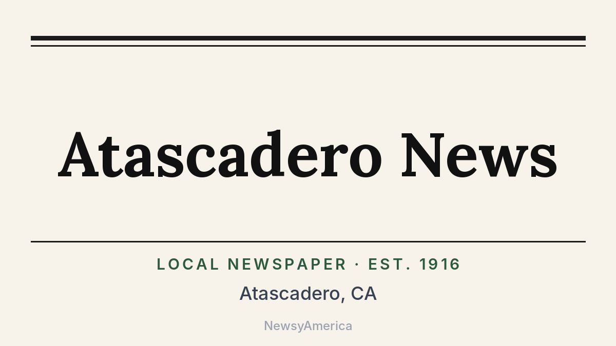 Atascadero News – California