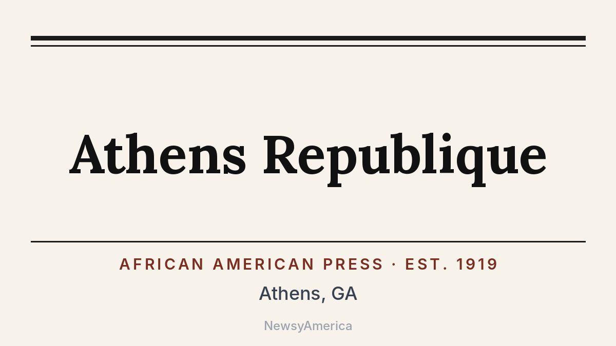 Athens Republique – Georgia