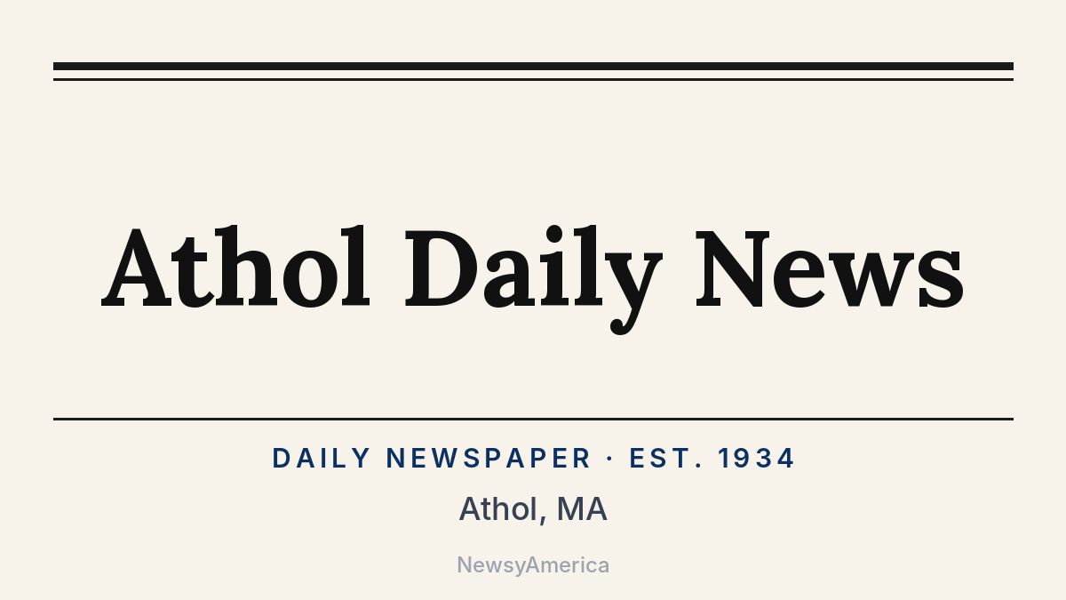 Athol Daily News – Massachusetts