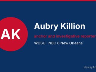 Aubry Killion, anchor and investigative reporter, WDSU