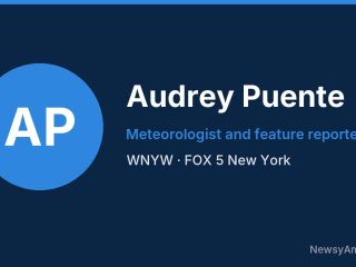 Audrey Puente, Meteorologist and feature reporter, WNYW