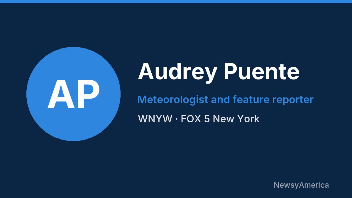 Audrey Puente – WNYW, New York