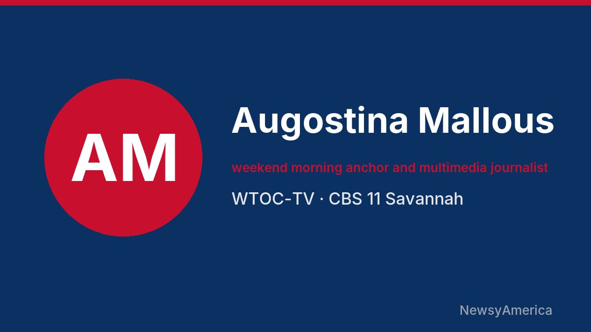 Augostina Mallous – WTOC-TV, Savannah
