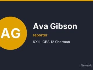 Ava Gibson, reporter, KXII