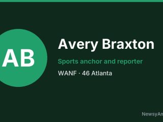 Avery Braxton, Sports anchor and reporter, WANF