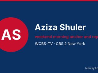 Aziza Shuler, weekend morning anchor and reporter, WCBS-TV