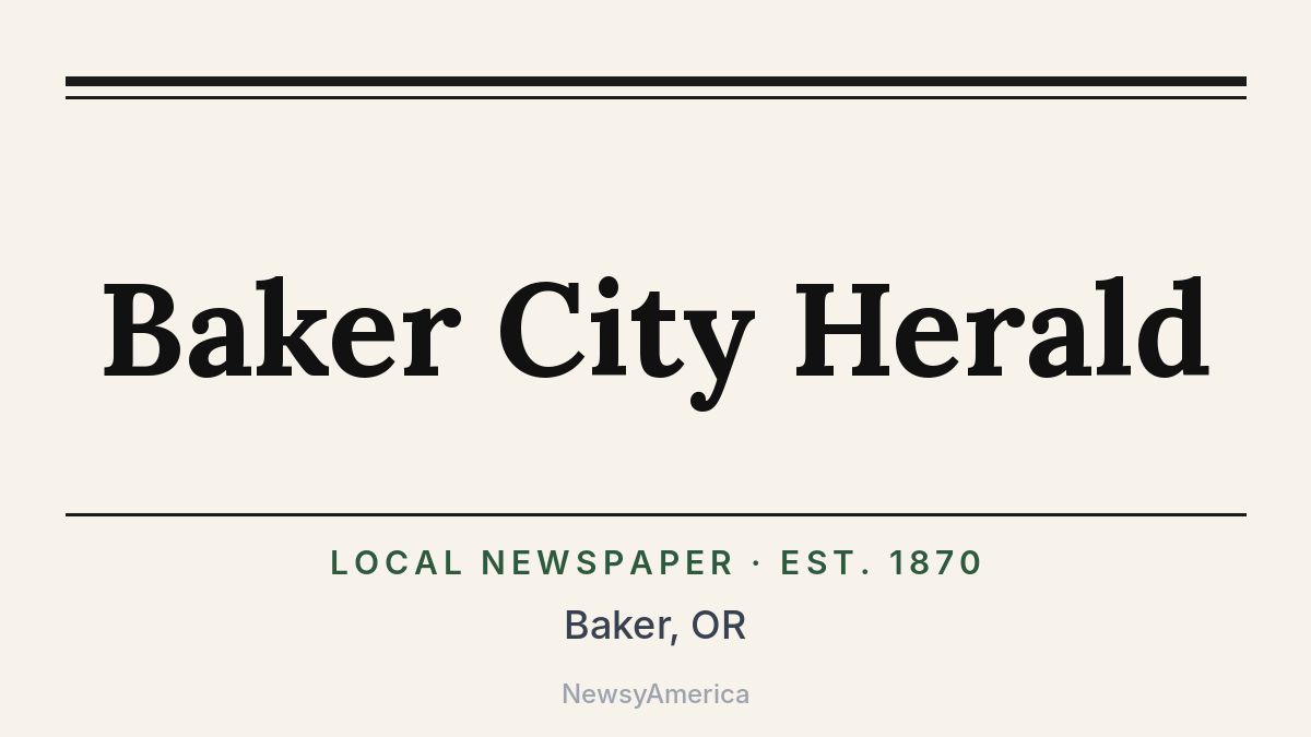 Baker City Herald – Oregon