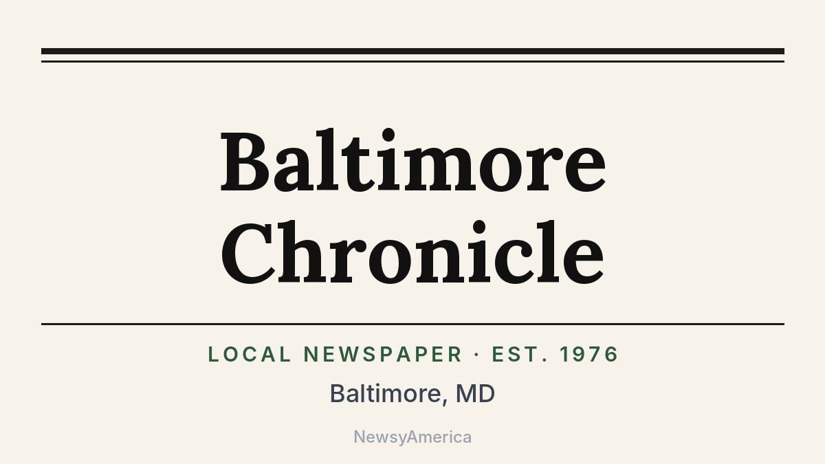Baltimore Chronicle – Maryland