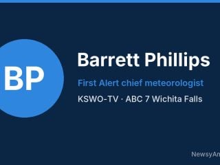 Barrett Phillips, First Alert chief meteorologist, KSWO-TV