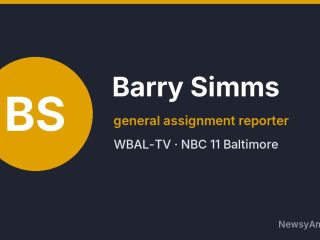 Barry Simms, general assignment reporter, WBAL-TV