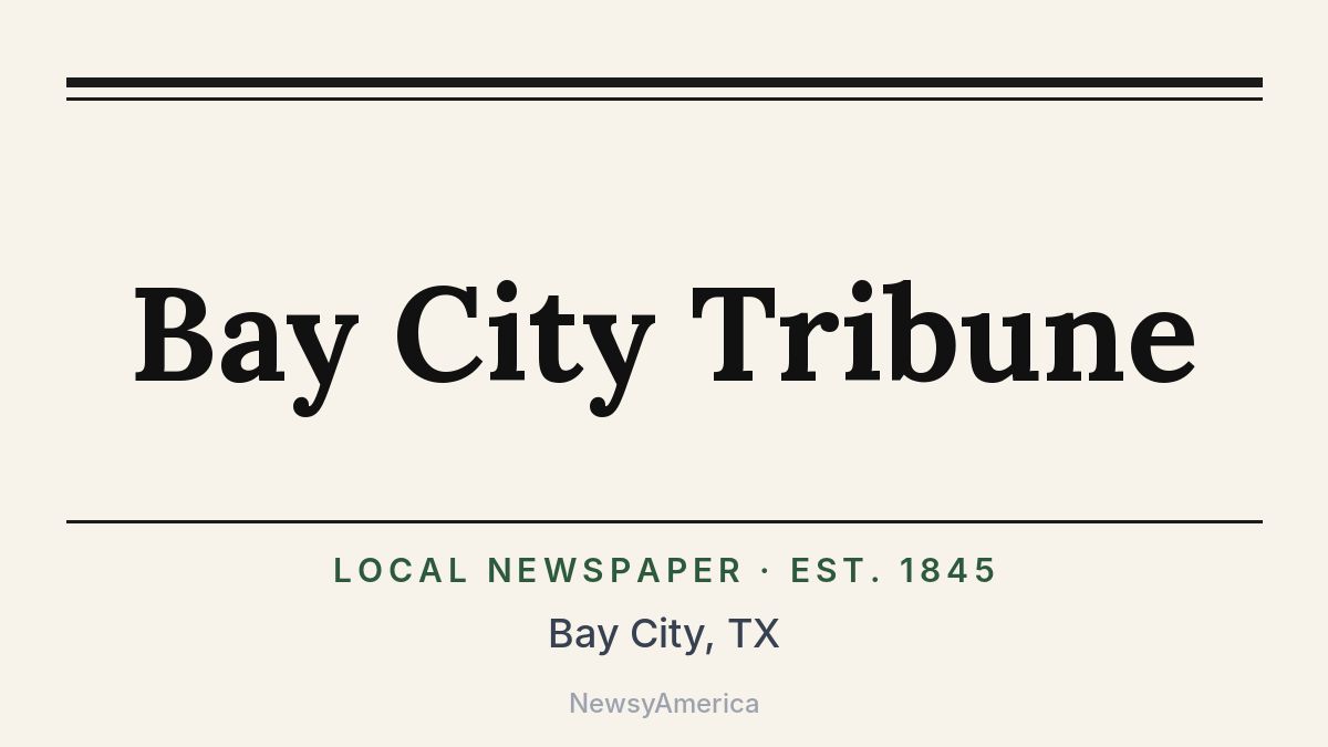 Bay City Tribune – Texas