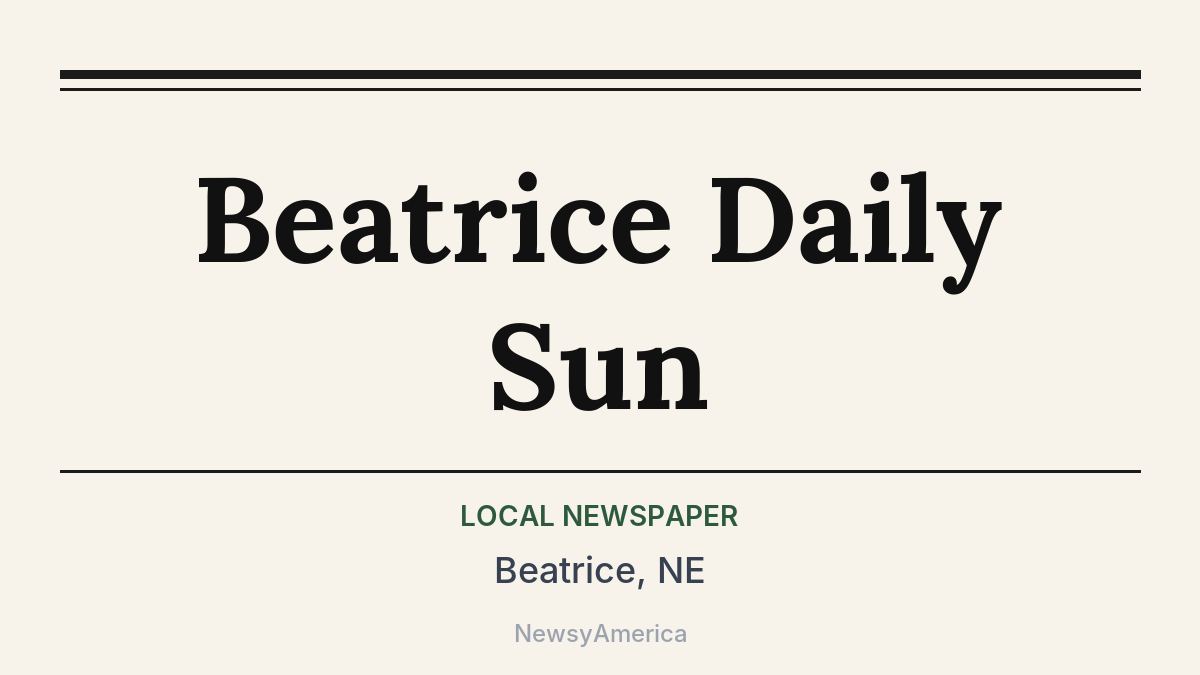 Beatrice Daily Sun – Beatrice, NE