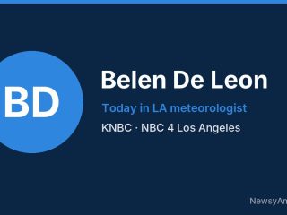 Belen De Leon, Today in LA meteorologist, KNBC