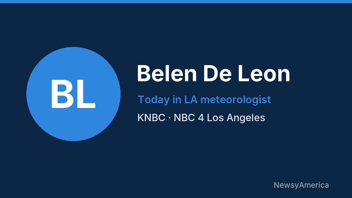 Belen De Leon – KNBC, Los Angeles