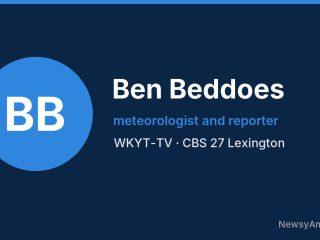 Ben Beddoes, meteorologist and reporter, WKYT-TV