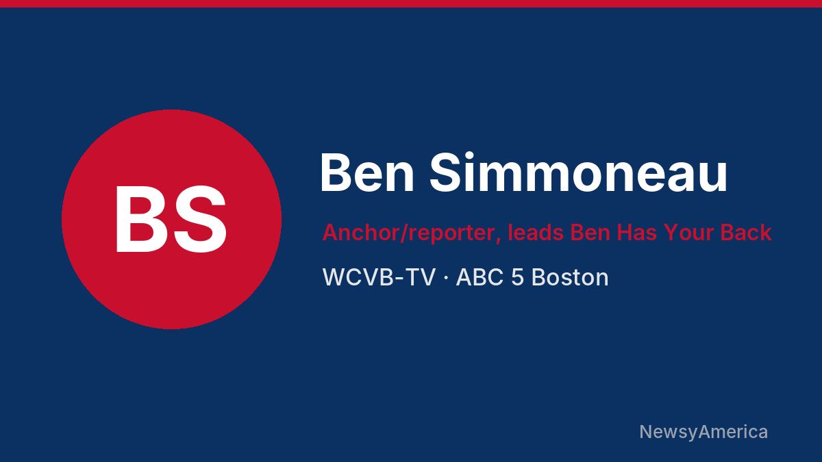 Ben Simmoneau – WCVB-TV, Boston