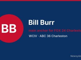Bill Burr, main anchor for FOX 24 Charleston, WCIV