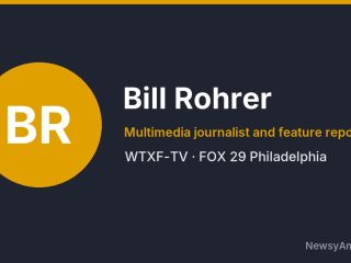 Bill Rohrer, Multimedia journalist and feature reporter, WTXF-TV