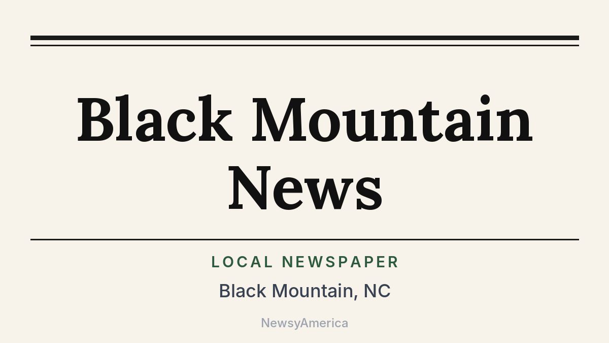 Black Mountain News – North Carolina