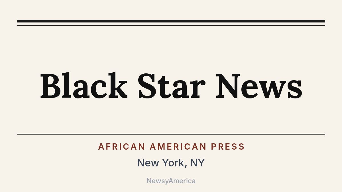 Black Star News – New York, NY