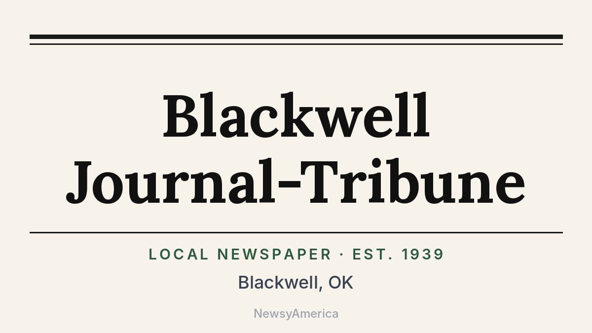 Blackwell Journal-Tribune – Oklahoma