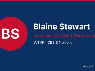 Blaine Stewart, co-anchor of News 3 This Morning, WTKR