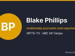 Blake Phillips, multimedia journalist and reporter, WFTS-TV